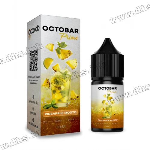 Набір для самозамісу Octobar Prime Salt 30 мл (50 мг) - Pineapple Mojito (Ананасовий Мохіто)